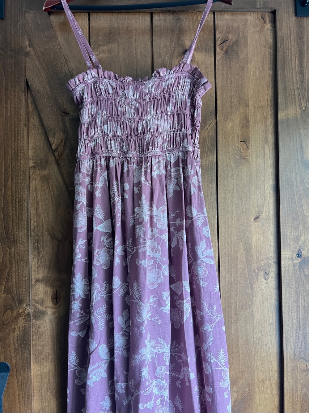 Universal Thread Lavender Floral Smocked Maxi Dress